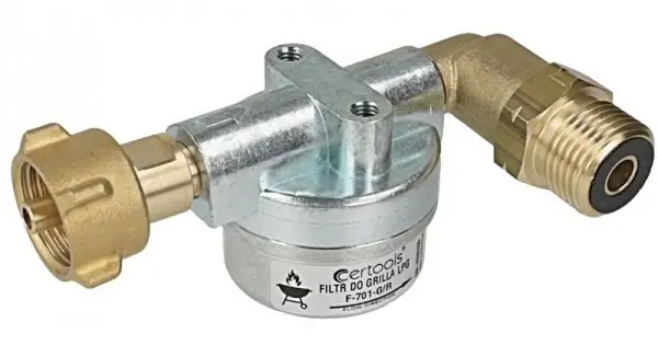 Preț bun | FILTRU GAZ CERTOOLS PT. BUTELIE/GRATAR CAMPING (CU COT LA 90 GRADE PE DREAPTA)